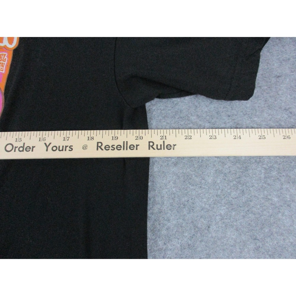 Dixxon Shirt Mens Large Black Pink Wizard Van Graphic Work Wear Crew Neck Tee - Picture 9 of 11